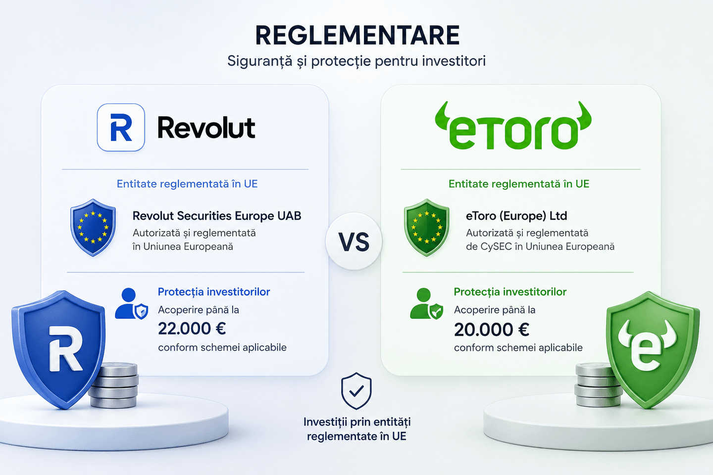 Reglementare Revolut vs eToro