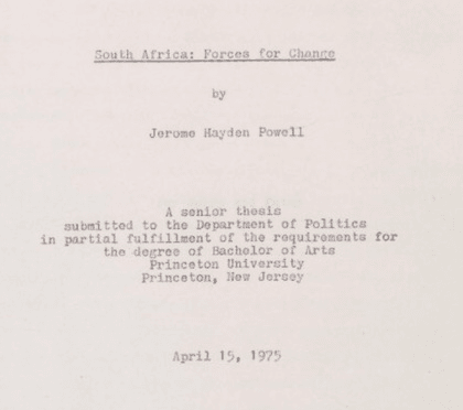 South Africa Jerome Powell