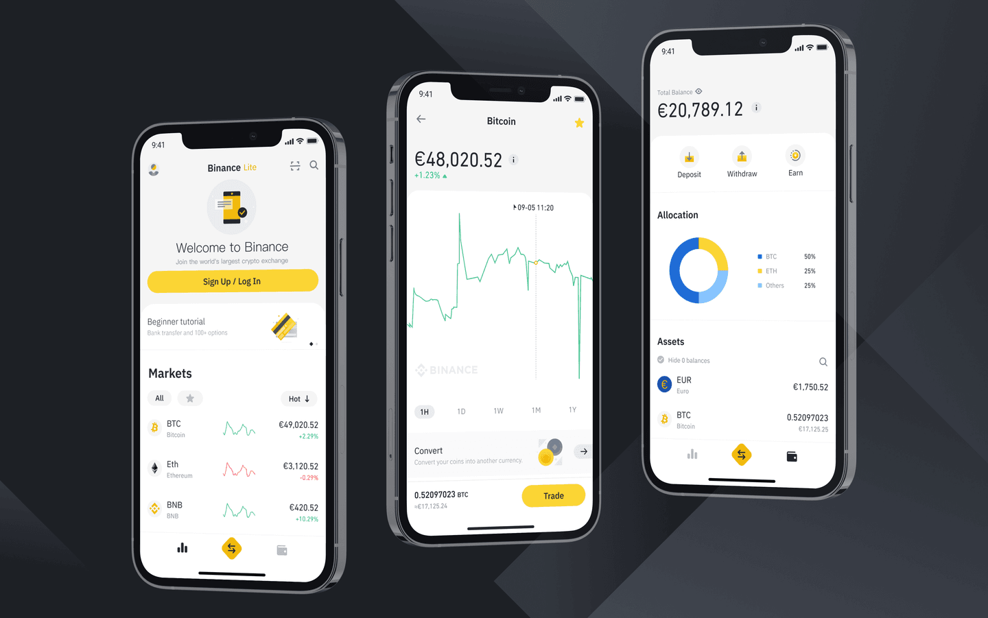 aplicatie binance mobil
