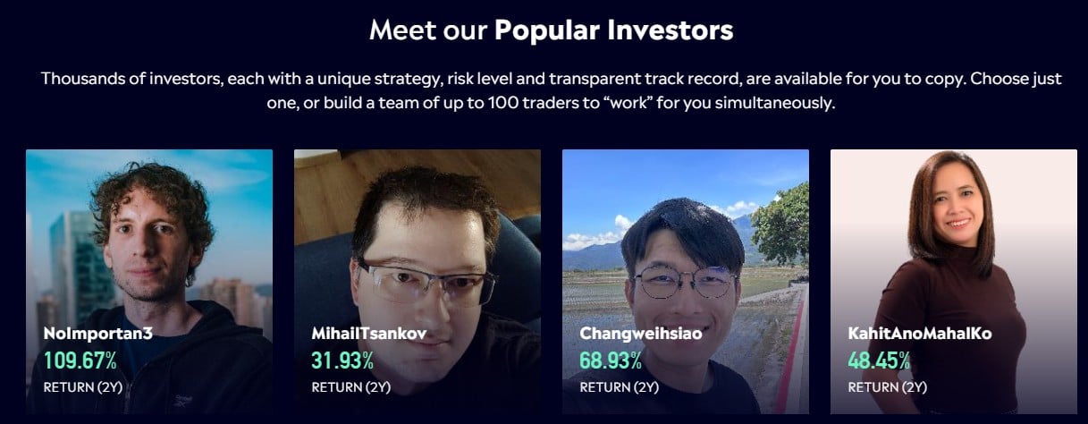 etoro investitori populari