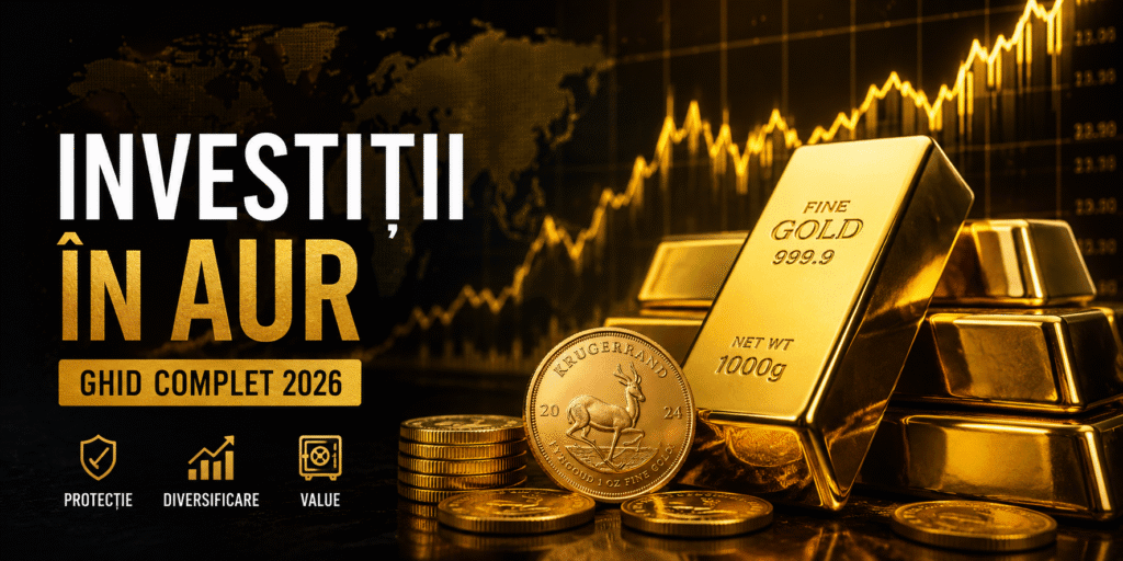 Investiții în aur în 2026 – lingouri și monede de aur