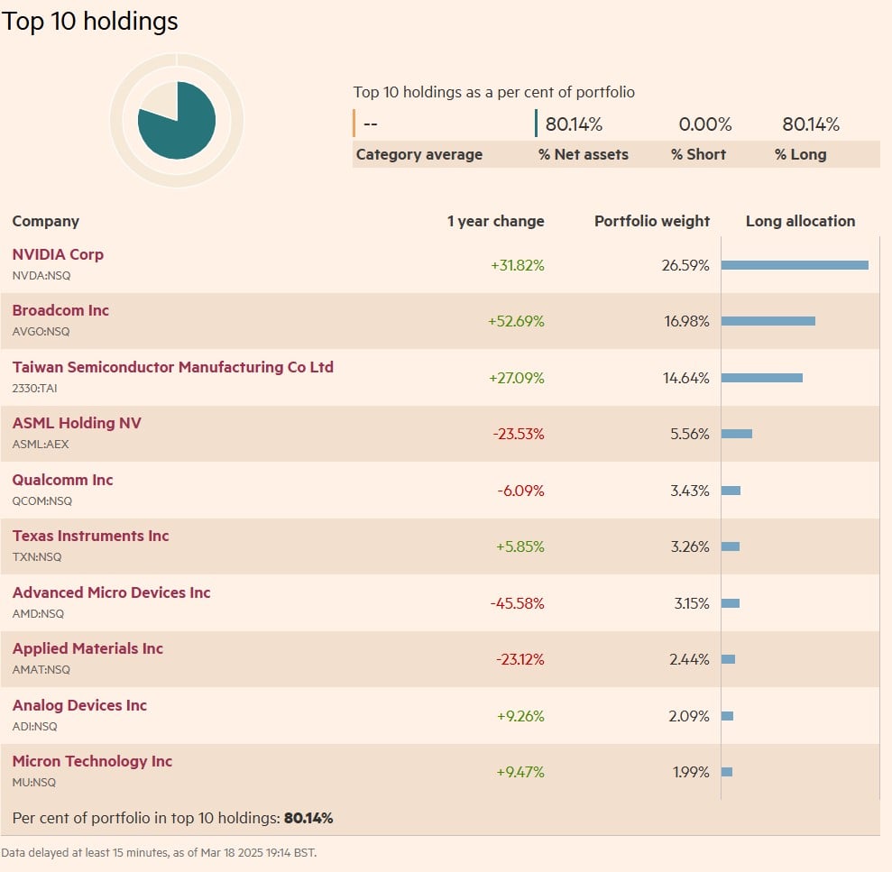 top 10 holdings semg