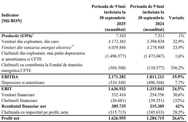 rezultate financiare nuclearelectrica