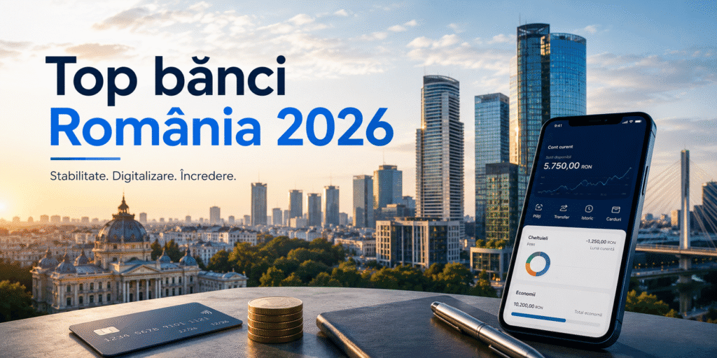 Top 10 cele mai bune bănci din România în 2026 după stabilitate financiară, digitalizare și servicii pentru clienți