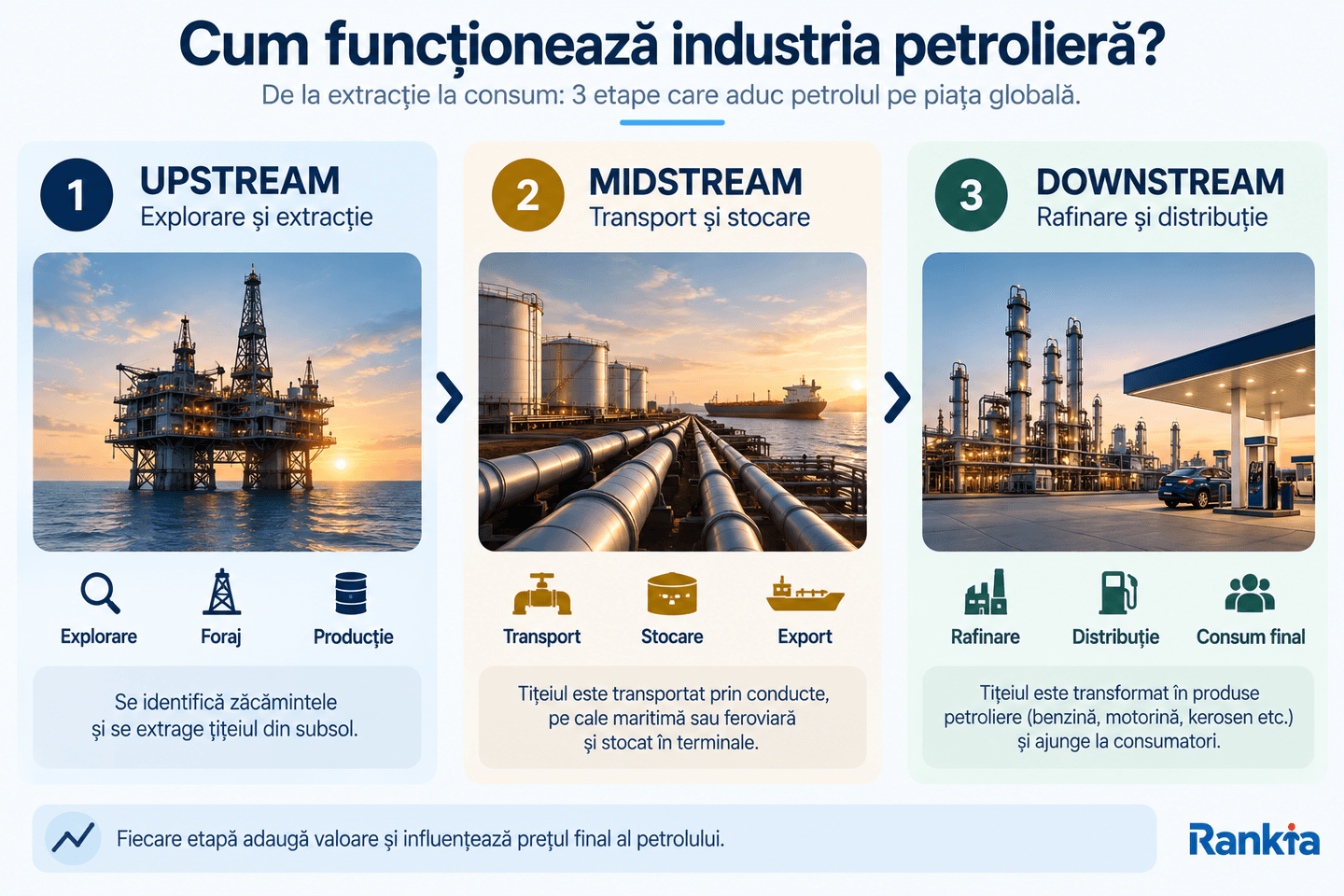 Cum funcționează industria petrolieră?
