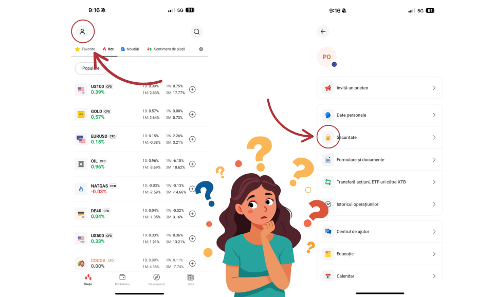 Cum sa activezi autentificare în doi pași (2FA) și opțiunea TOT pe XTB