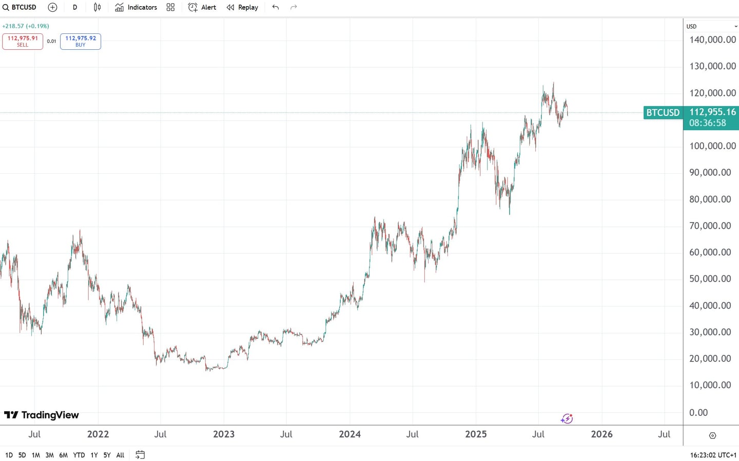 evolutie pret bitcoin