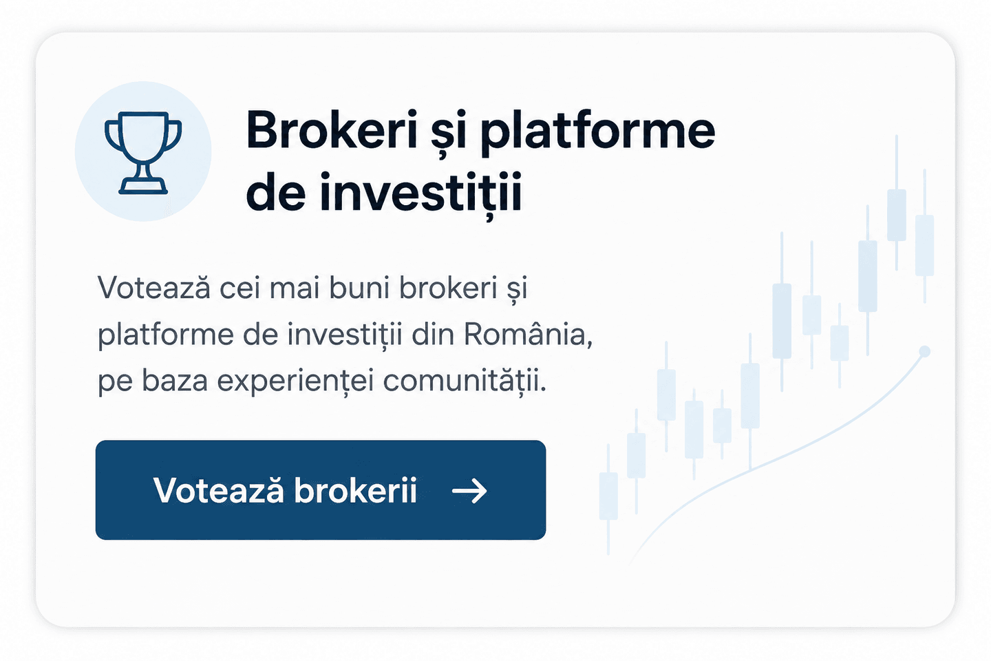 🏆 Votează brokerii și platformele de investiții